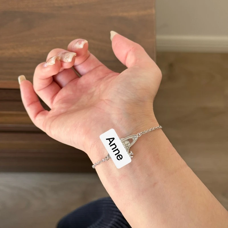 铜合金手链 土星镶锆高级感气质手链【S304】