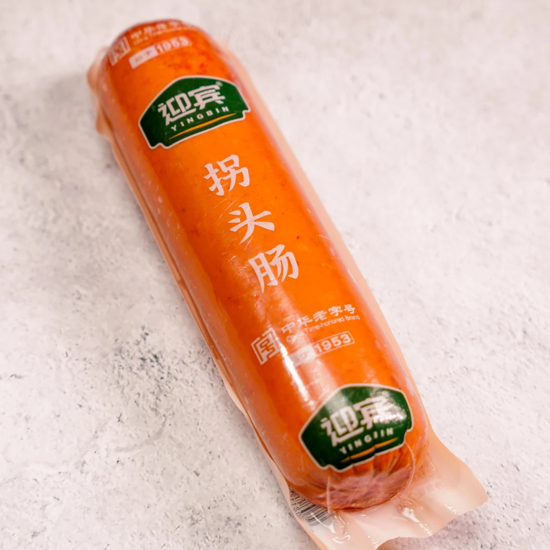 迎宾【拐头肠】天津老味熏烤醇香拐头肠鲜嫩肉质700g*1根