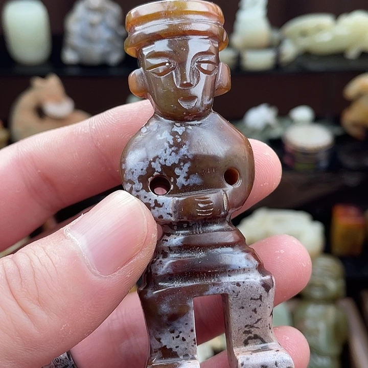 和田玉未镶嵌挂件