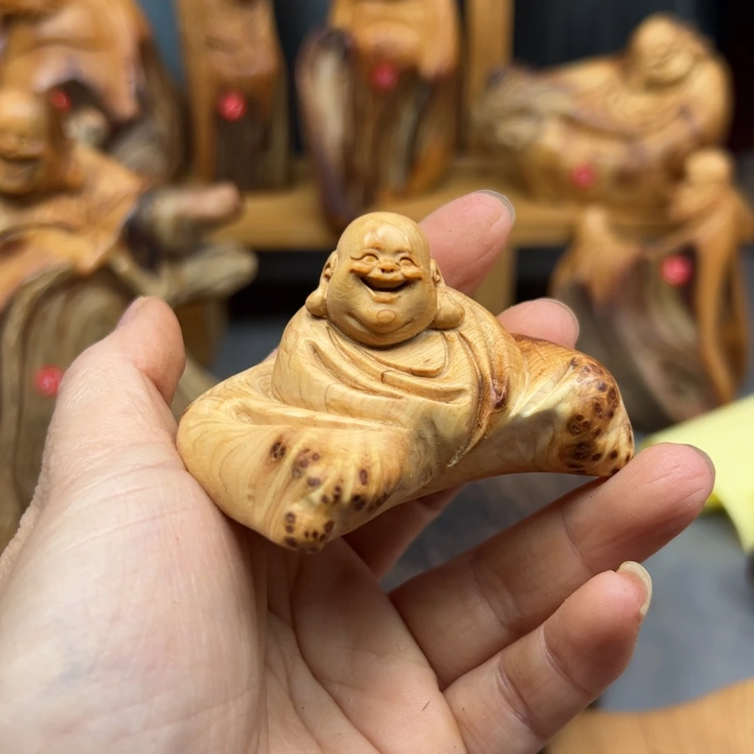 成***禅柏木崖柏木摆件手把件，