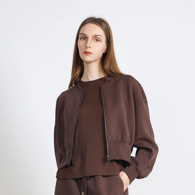 Jane express/简表达25年春季新款外套卫衣时髦垂感开衫CWT52003