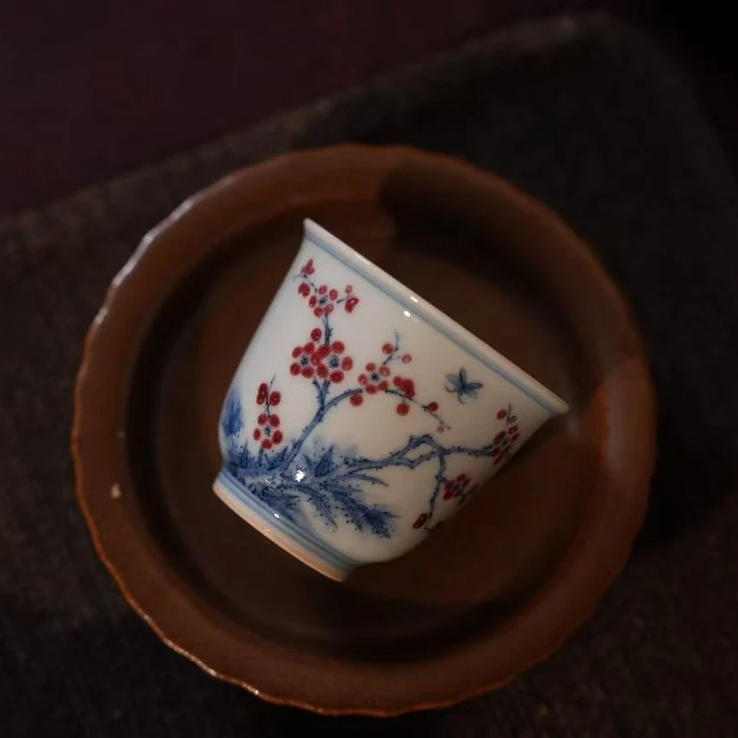 丰青超绝胎釉风铃杯岩茶神器