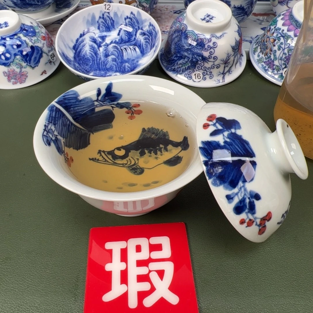 景德镇纯手工纯手绘茶具木木73