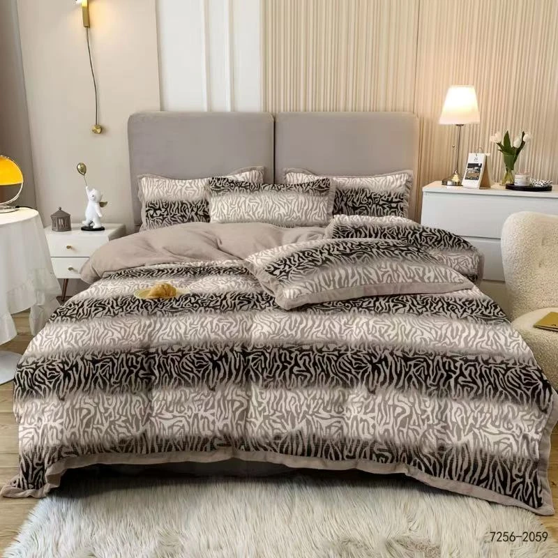 美凯鑫秋冬新款高克重两面绒牛奶绒被套