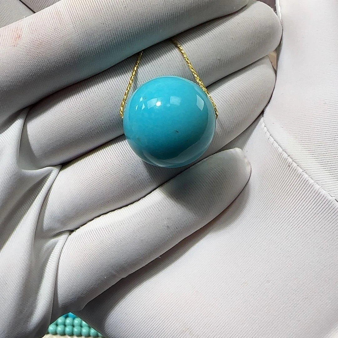 绿松石未镶嵌19mm➕单珠