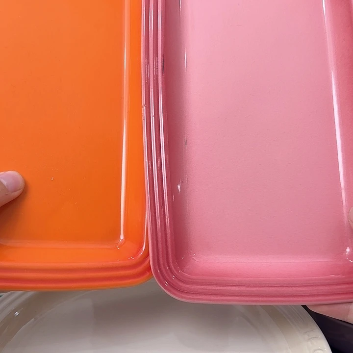 瓷片微瑕2个长鱼盘