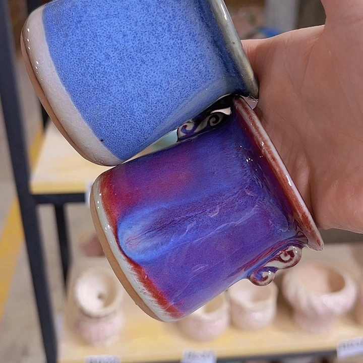 红陶陶瓷花盆当场满12包邮