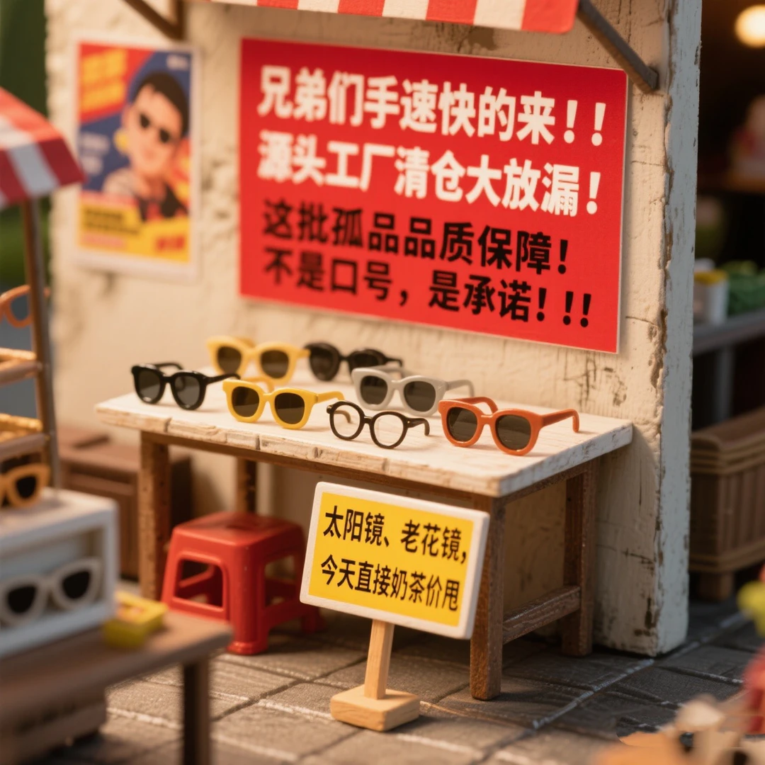 B宠粉孤品时尚男女复古太阳镜红色黑色叫到名字去下单1奶茶眼睛