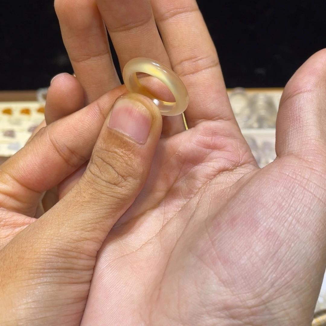 玛瑙/玉髓未镶嵌戒指94号港15