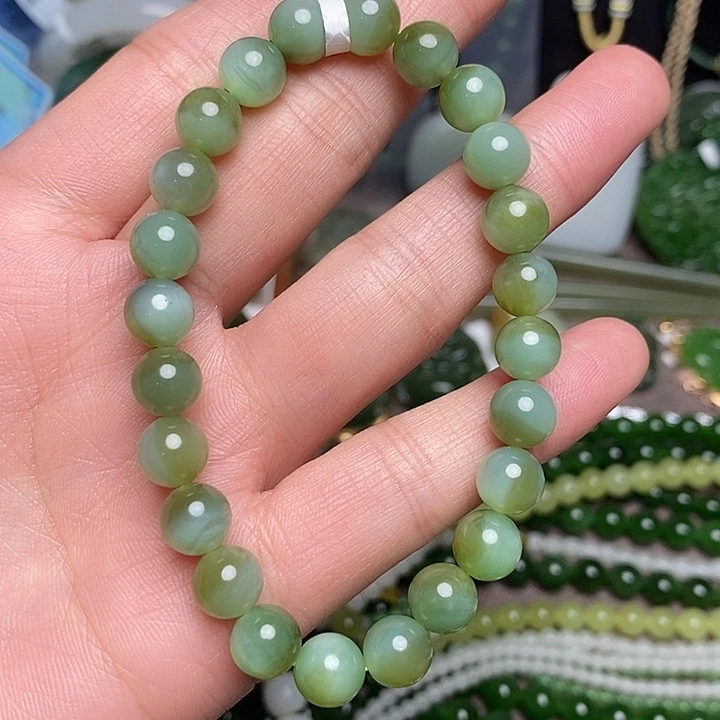 和田玉未镶嵌手链