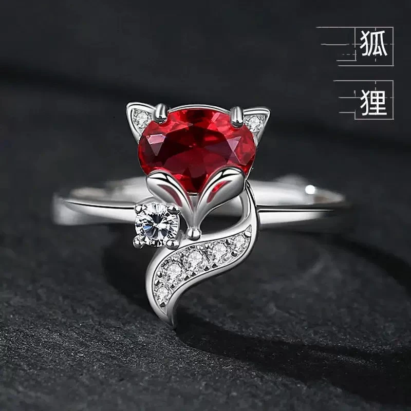 YHKINGS1389设计师款红蔷薇宝玉石戒指简约多样性发其一不带礼盒