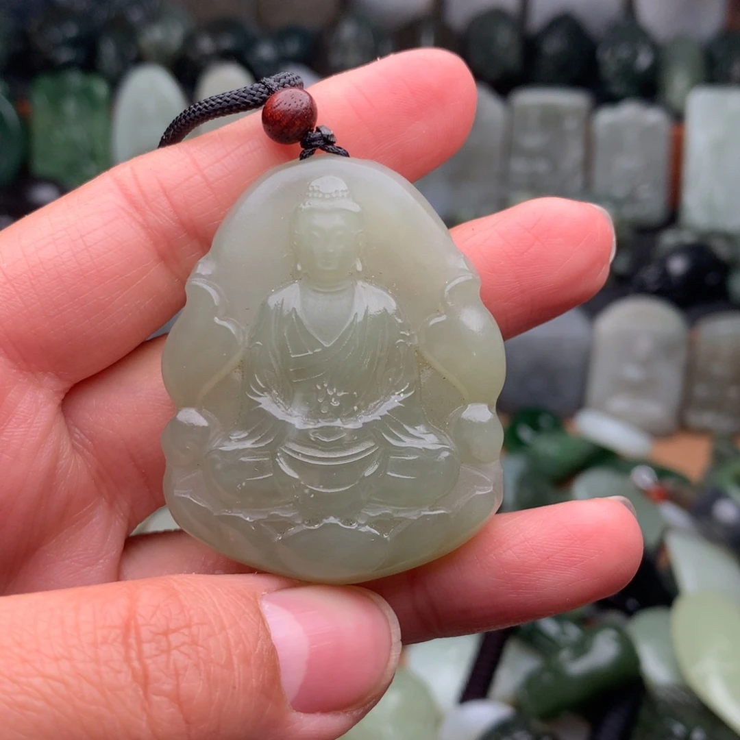 和田玉未镶嵌颈饰欣****E