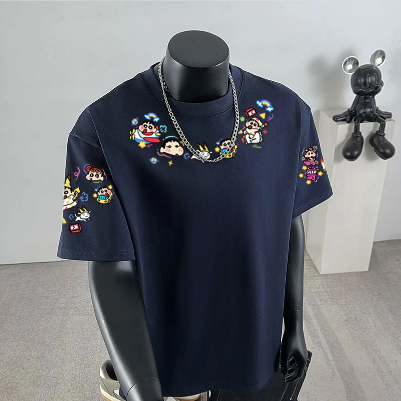 jtrt潮牌夏季趣味卡通设计感ins印花纯棉短袖T恤男女百搭宽松上衣