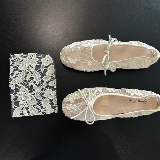 ShinyMuse韩版新款超仙甜美蕾丝蝴蝶结芭蕾舞平底舒适单鞋