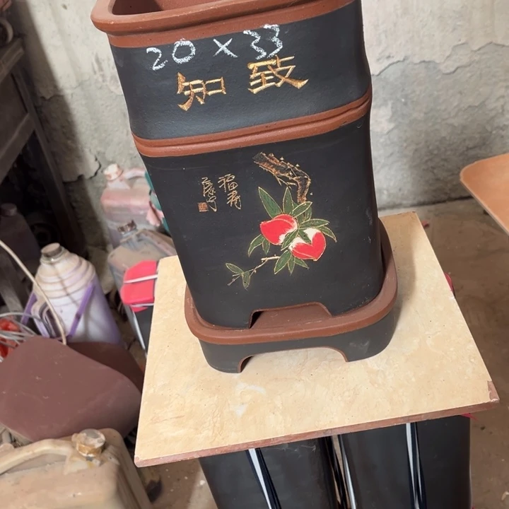 紫砂花盆紫砂花盆