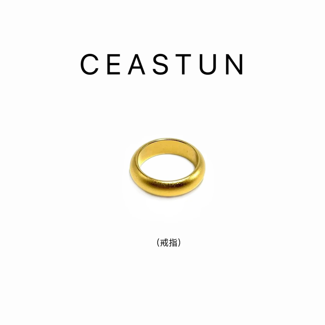铜合金戒指 戒指【霏铭之约】Ceastun 设计定制戒指【非黄金】~A035