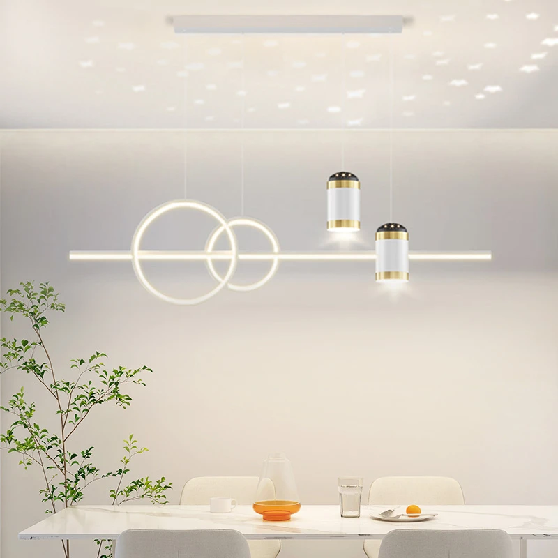 奥玛佳餐厅吊灯新款现代星空智能led简约饭厅吧台满天星吊灯1032