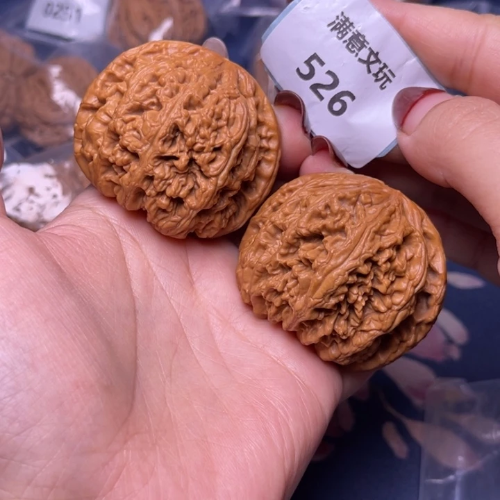文玩核桃把件粗筋526