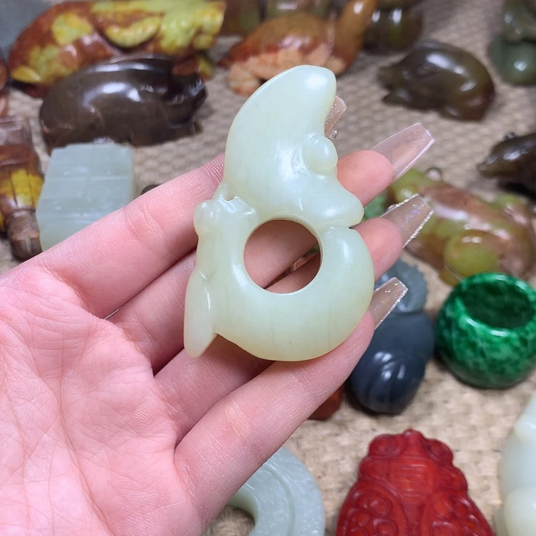 白玉菩提吊坠挂件