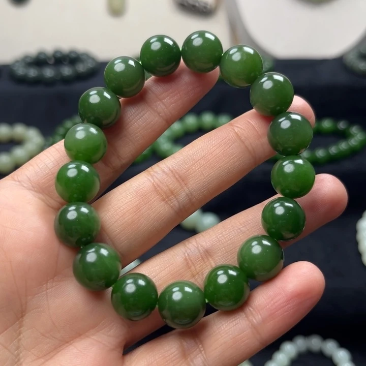 和田玉未镶嵌手链卡12