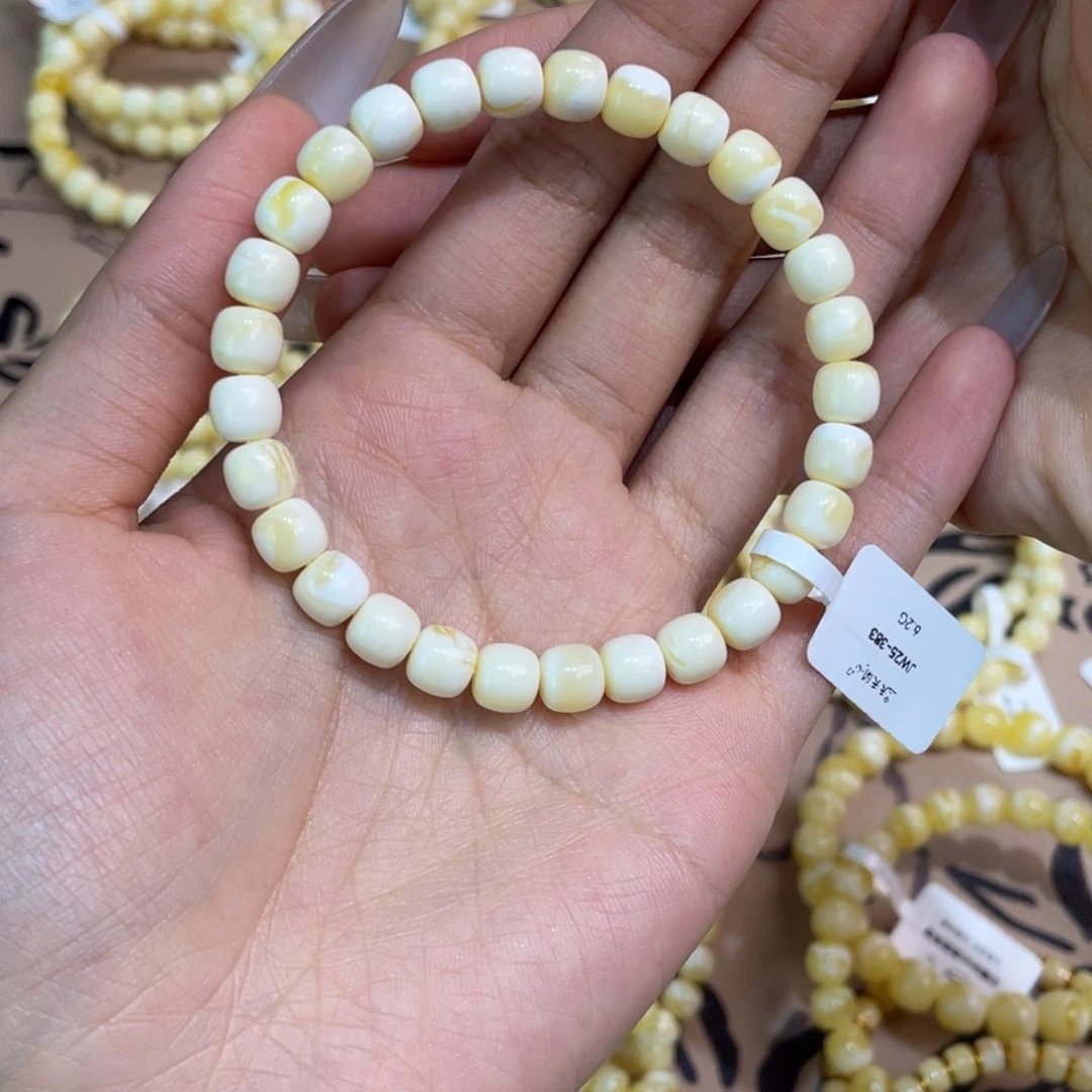 ****未镶嵌琥珀手串jw52-7mm