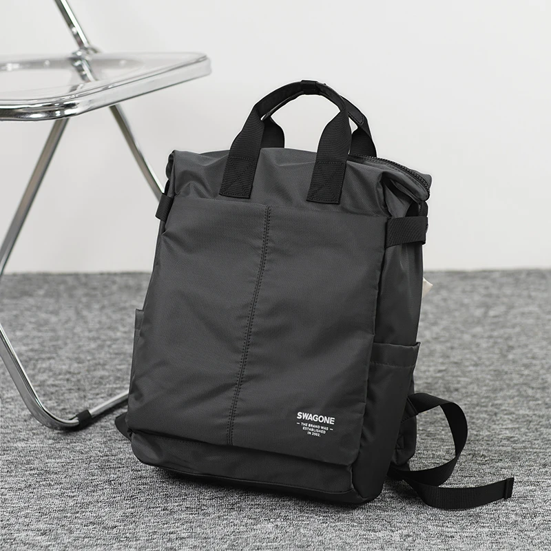 新款时尚男士双肩包休闲商务女双肩背电脑包城市通勤简约防泼水