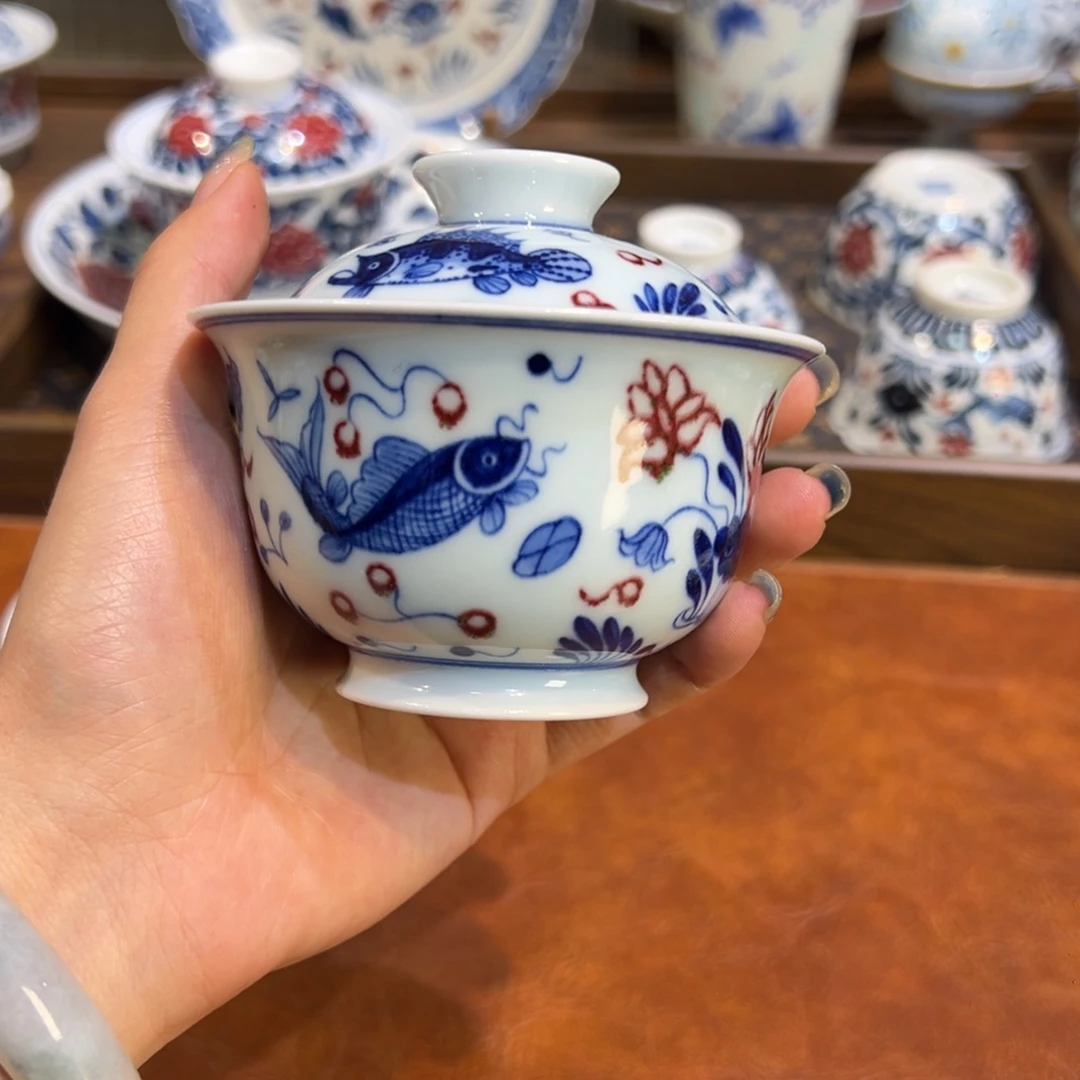 摆件陶瓷景德镇茶器百宝箱