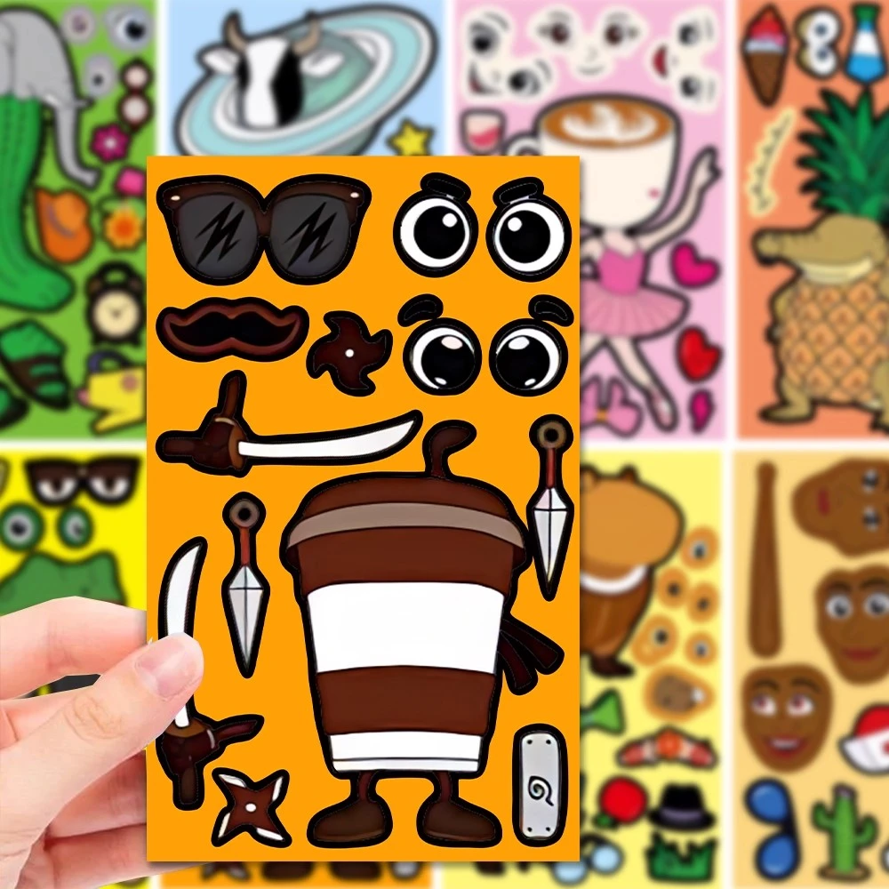 【新款升级】美国山海经tungtungtungsahur儿童益智换装趣味贴画