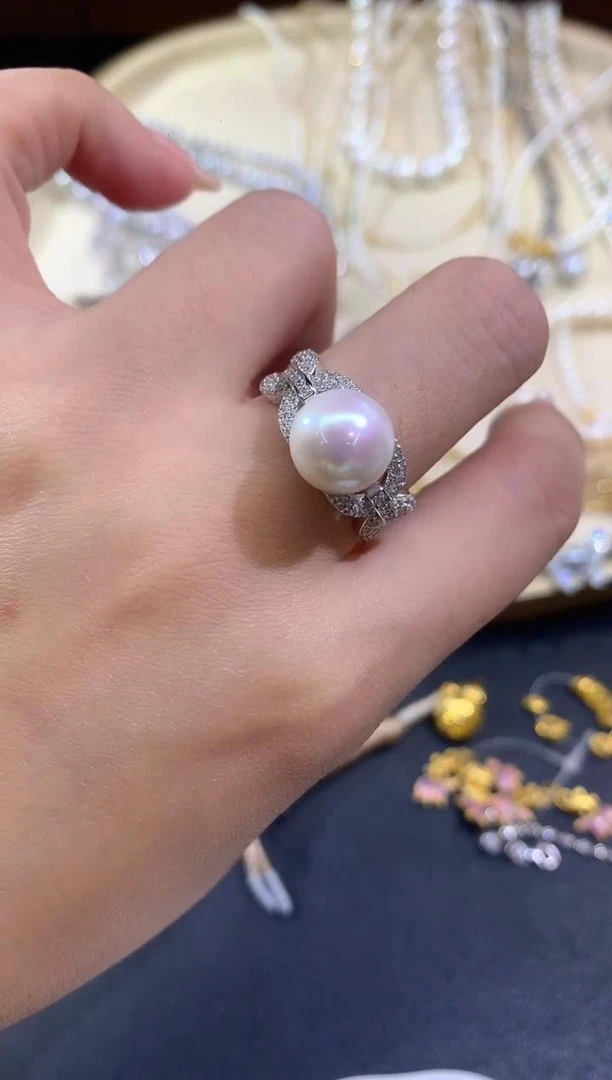 淡水珍珠戒指-XT5023|BZZ1