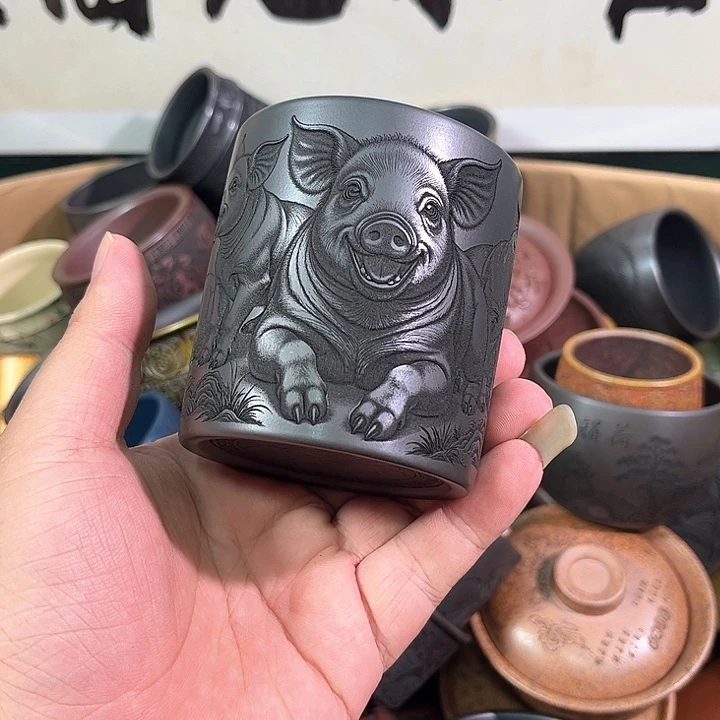 茶杯紫砂全手工紫砂主人杯