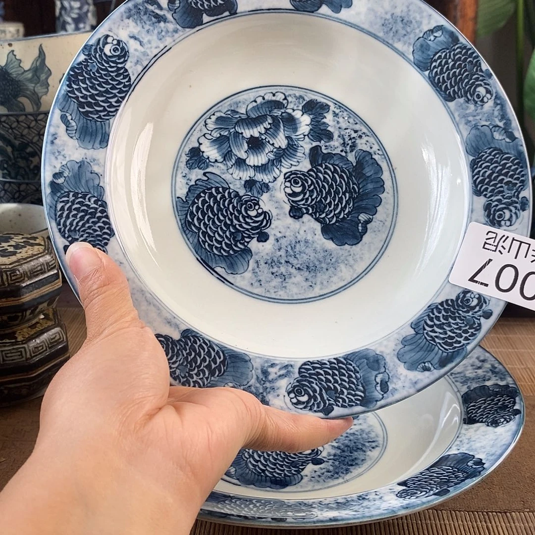 手工手绘青花高温陶瓷