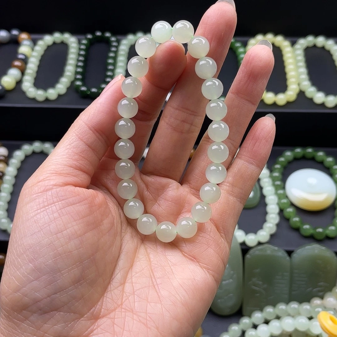 和田玉未镶嵌手链