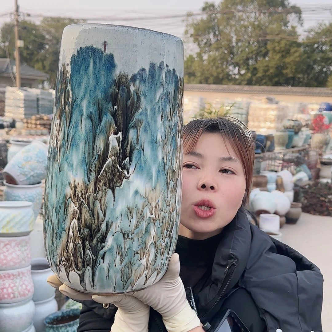 王嫂花盆1211-110高38口17