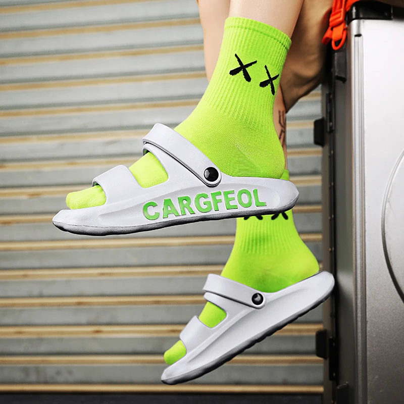 2025夏季新款沙滩凉拖户外休闲一字拖鞋防滑耐磨轻便舒适拖鞋踩屎