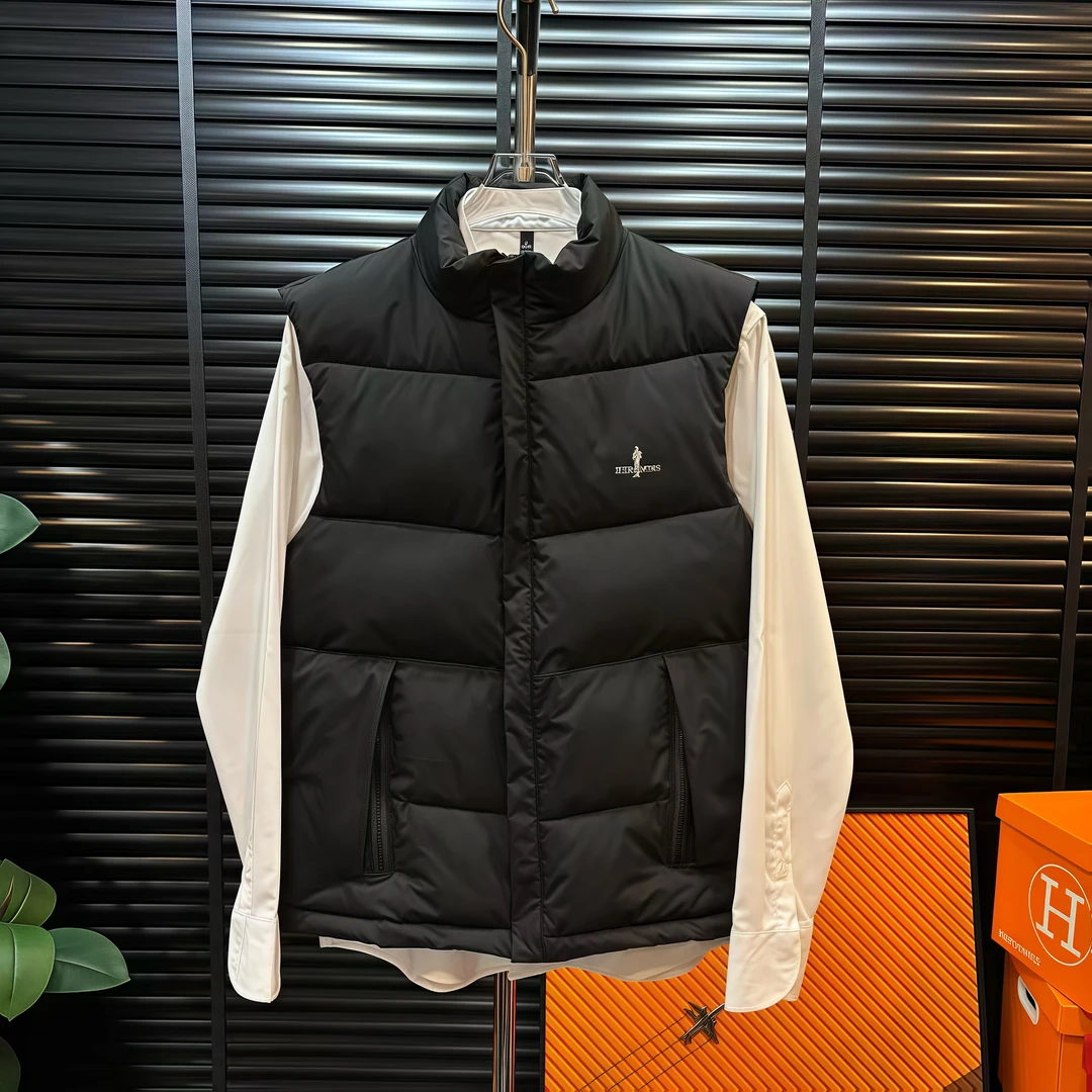 2025冬季新款男士棉马甲加厚百搭休闲拉链立领轻奢品质加棉时尚潮