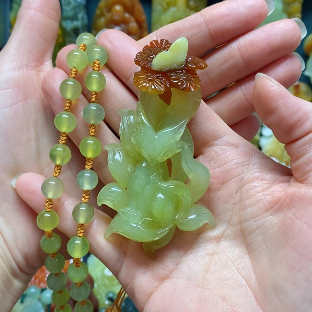岫玉未镶嵌吊坠(赠链)玉****爱