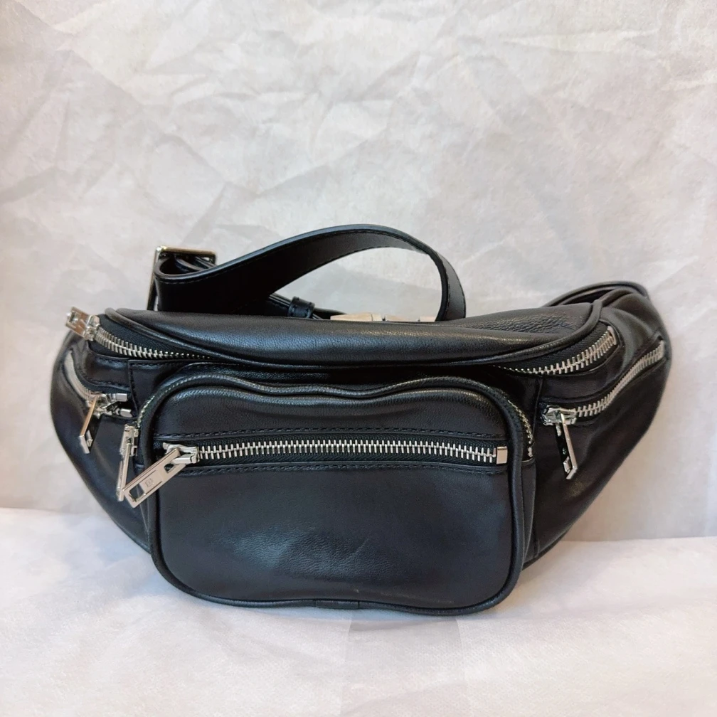 95新 Marc Jacobs/莫杰  压力山大王黑色腰包 1479 7320