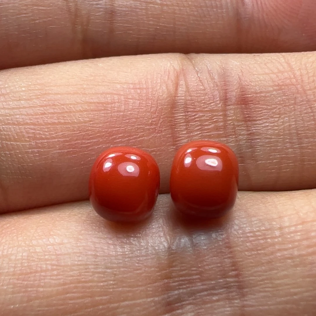 惊***浪南红玛瑙珠子未镶嵌