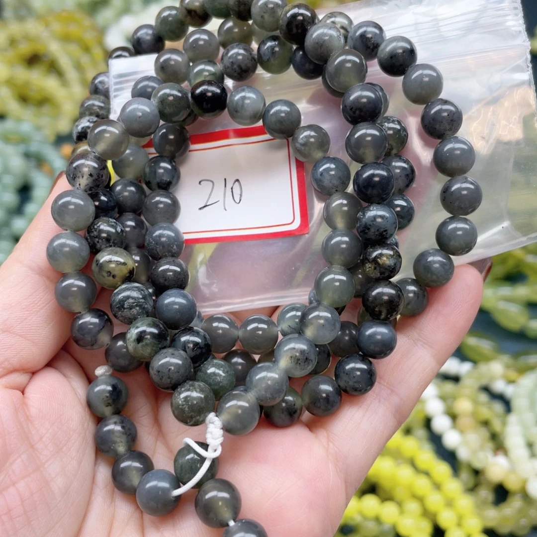 未镶嵌蛇纹石玉手串