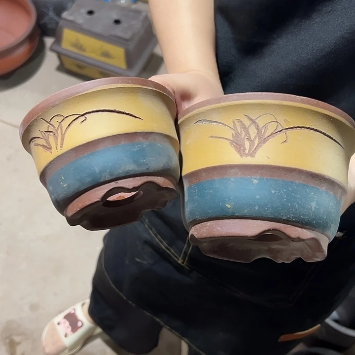 紫砂花盆口径快快乐乐