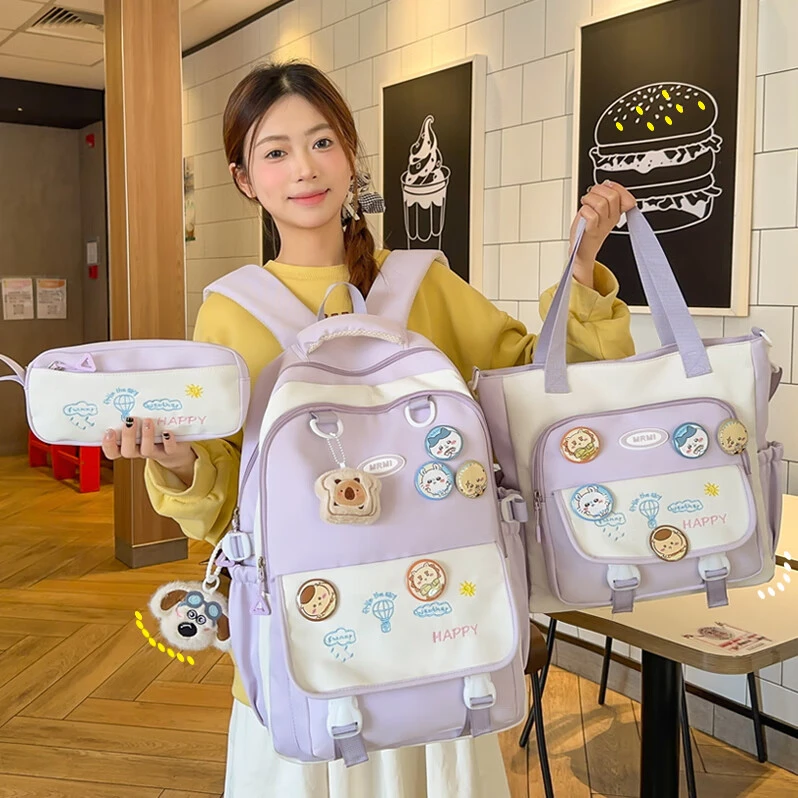 初中生女减负轻便中学生书包女生新款大容量小学生四五六年级背包