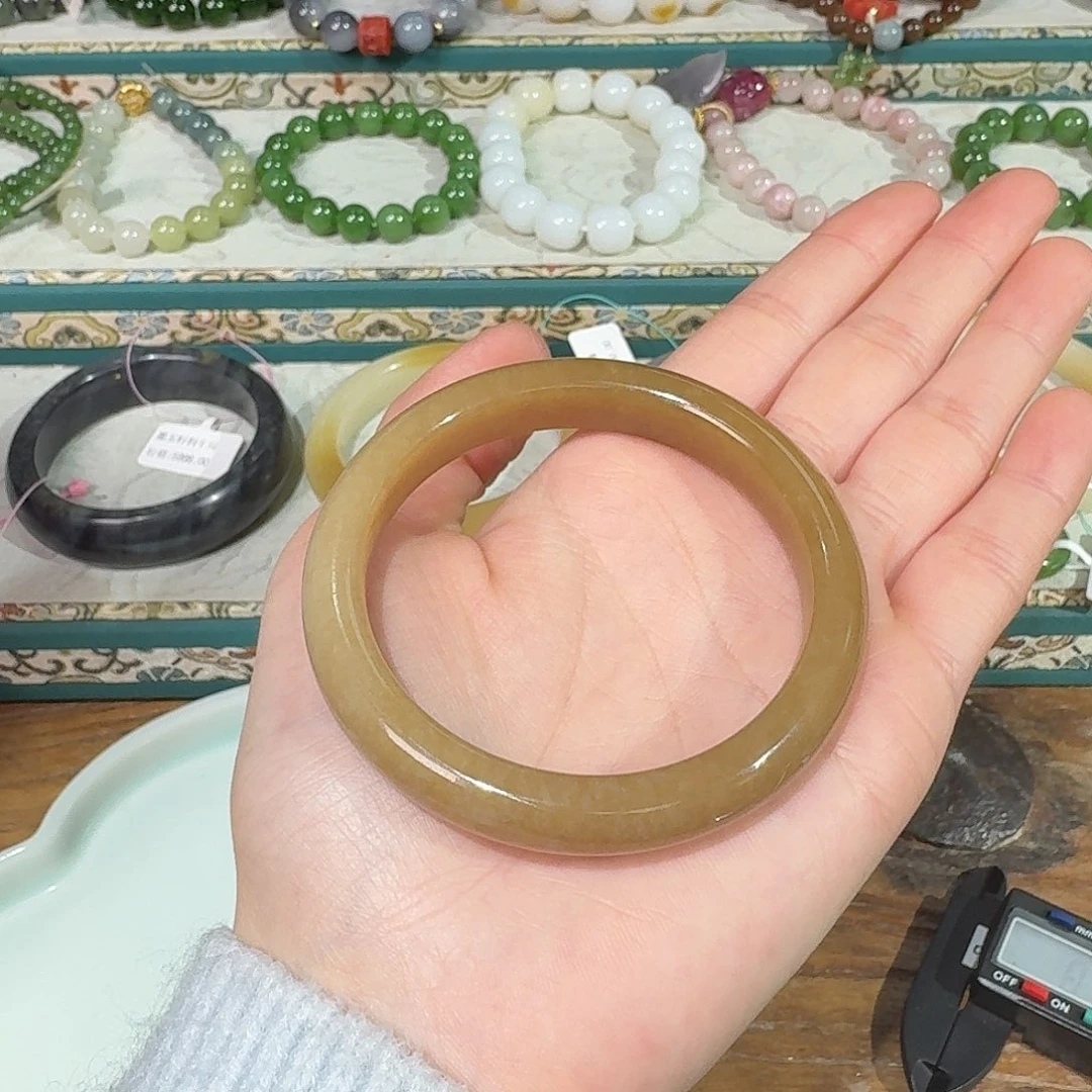 和田玉未镶嵌手链55