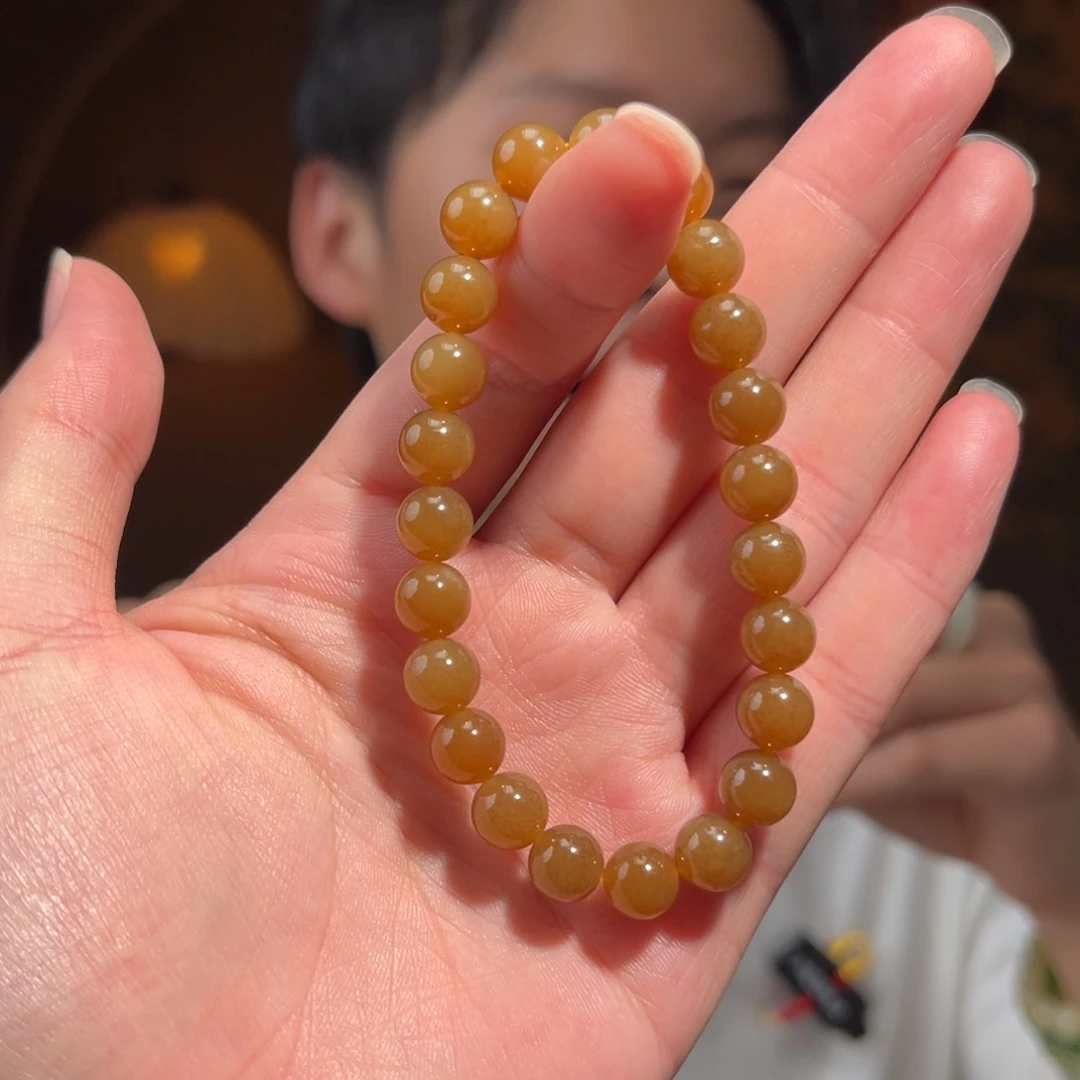 未镶嵌手串和田玉新疆且末糖8mm200
