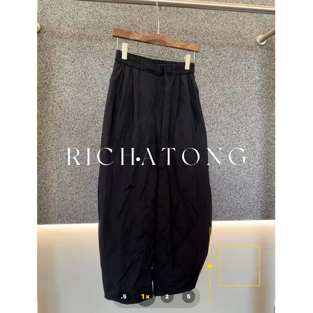 RICH ATONG.-【绒绒裤】-松弛舒适显瘦弯刀休闲裤1022-37