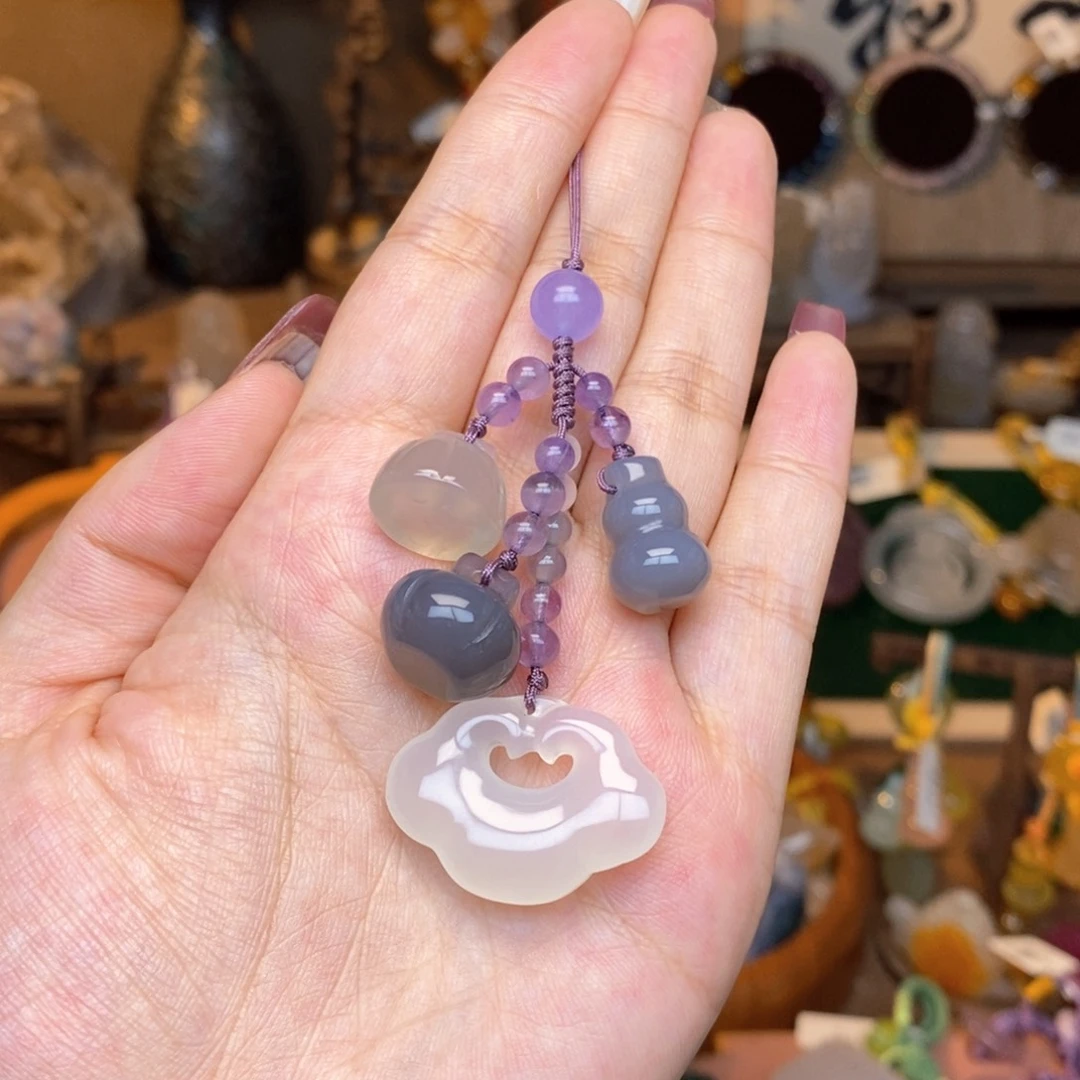 玛瑙/玉髓车挂未镶嵌