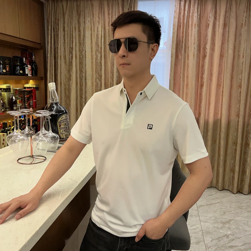 2025男士夏季欧品潮流时尚休闲百搭POLO衫短袖翻领透气13000