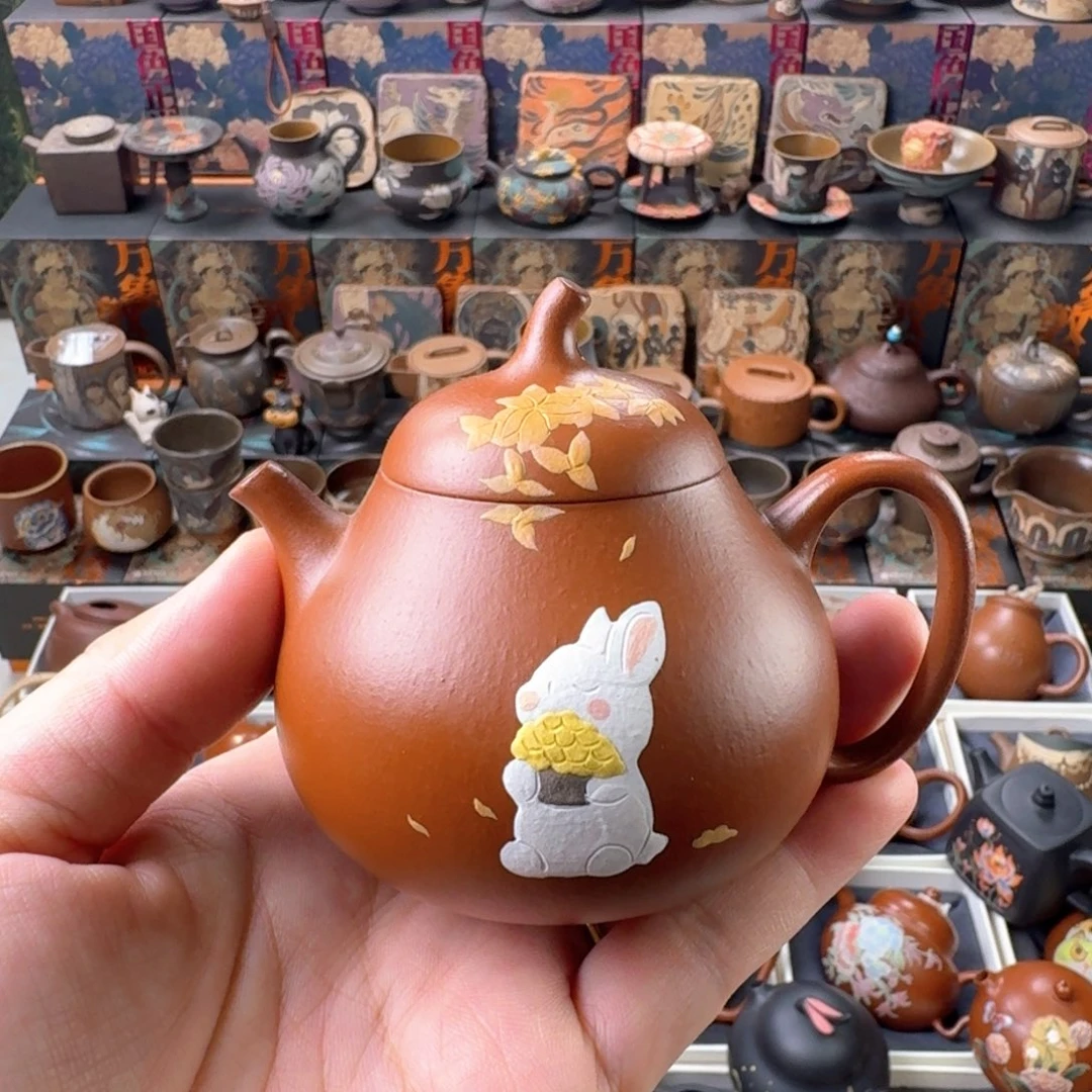 茶壶紫砂150ml原矿精工半手