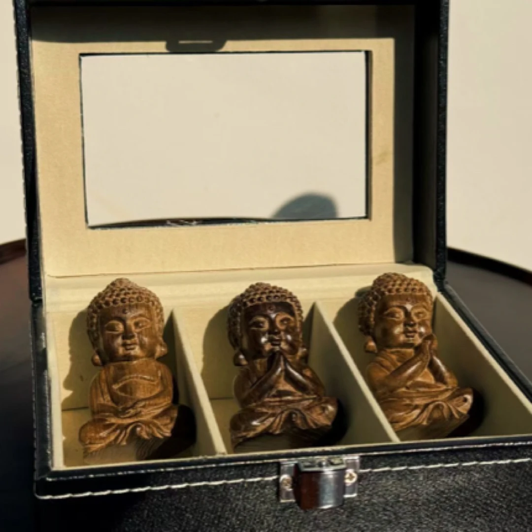 乌木金丝楠【小如来三件套】手把件