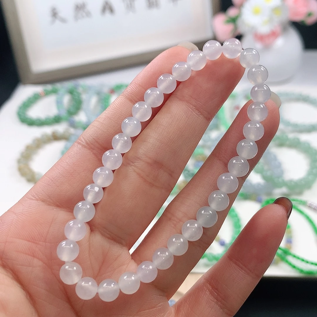 翡翠未镶嵌手链5.9mm