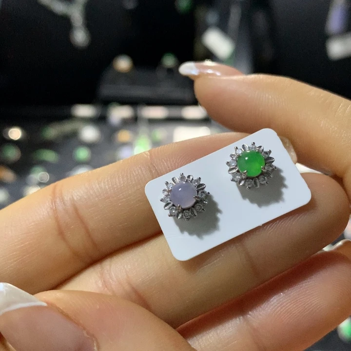 翡翠银S925镶嵌戒指